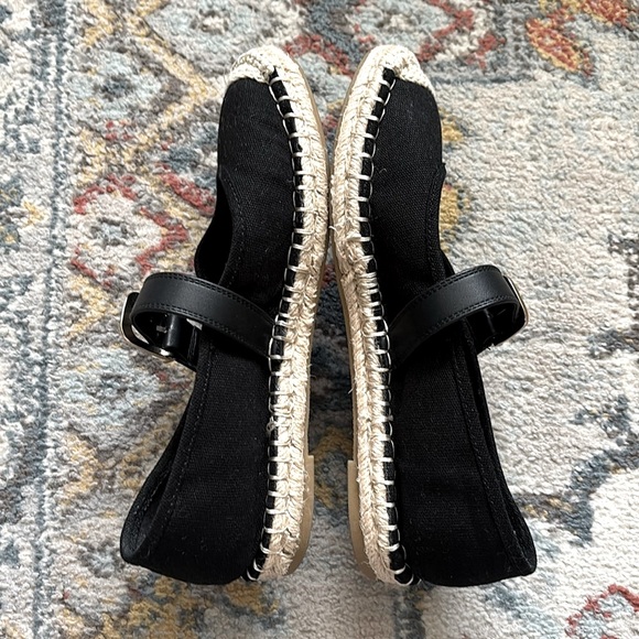 Zara Mary Jane Espadrille Flats with Whipstitch Detail - Picture 5 of 7